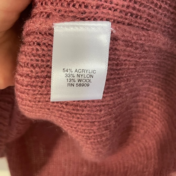 Cremieux L Mauve Pink Knit v-neck pullover Sweater - Picture 5 of 9